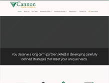 Tablet Screenshot of cannonfinancialstrategists.com